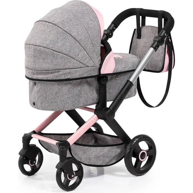 Bayer Design Dolls: Pram Xeo - Butterfly Grey & Pink - Doll Accessories - 4