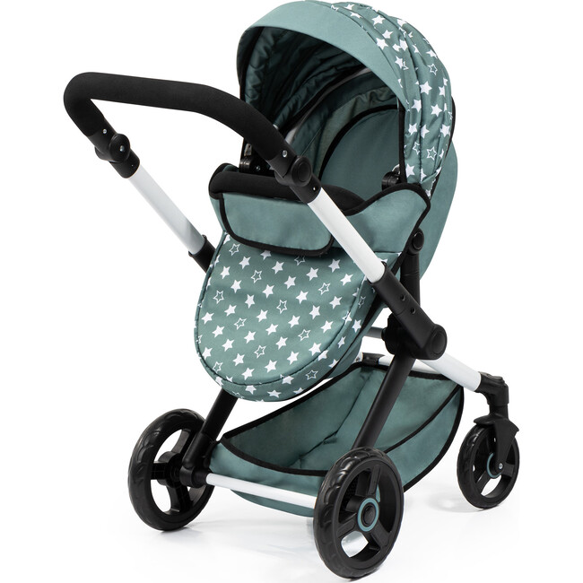 Bayer Design Dolls: Pram Xeo - Stars Green & White - Doll Accessories - 3