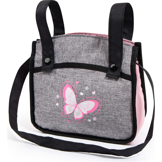 Bayer Design Dolls: Pram Xeo - Butterfly Grey & Pink - Doll Accessories - 5