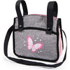 Bayer Design Dolls: Pram Xeo - Butterfly Grey & Pink - Doll Accessories - 5