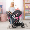 Bayer Design Dolls: Pram Xeo - Hearts Black & Pink - Doll Accessories - 6