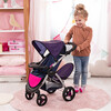 Bayer Design Dolls: Twin Star Stroller - Blue, Hot Pink, Unicorn - Doll Accessories - 5
