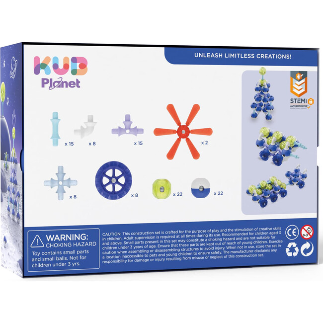 Magnetic Building Blocks: Astral Neon - 100 pcs - Blocks - 2