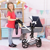 Bayer Design Dolls: Pram Neo Vario - Blue, Grey, White - Doll Accessories - 6