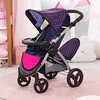 Bayer Design Dolls: Twin Star Stroller - Blue, Hot Pink, Unicorn - Doll Accessories - 6