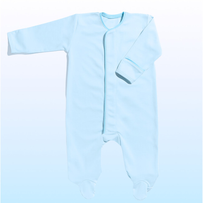 Magnetic Baby Footie, Cloud Blue