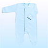 Magnetic Baby Footie, Cloud Blue - Onesies - 1 - thumbnail