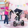 Bayer Design Dolls: Pram Neo Vario - Blue, Grey, White - Doll Accessories - 7