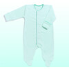 Magnetic Baby Footie, Fresh Mint - Onesies - 1 - thumbnail