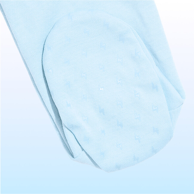 Magnetic Baby Footie, Cloud Blue - Onesies - 3