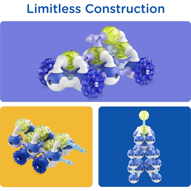 Magnetic Building Blocks: Astral Neon - 100 pcs - Blocks - 4