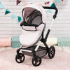Bayer Design Dolls: Pram Xeo - Gray & White Stars - Doll Accessories - 5