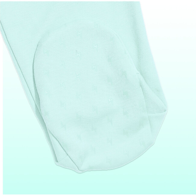 Magnetic Baby Footie, Fresh Mint - Onesies - 3
