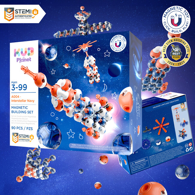 Magnetic Building Blocks: Interstellar Navy - 90 pcs - Blocks - 6