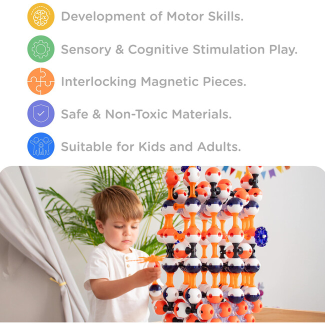 Magnetic Building Blocks: Interstellar Navy - 90 pcs - Blocks - 7