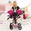 Bayer Design Dolls: Neo Twin Doll Pram - Hot Pink, Polka Dots, Fairy - Doll Accessories - 6