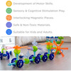 Magnetic Building Blocks: Astral Neon - 100 pcs - Blocks - 7