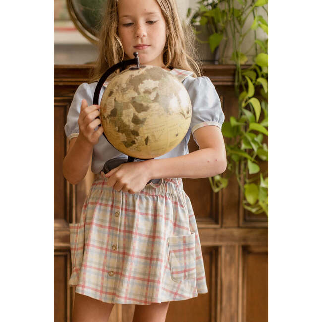 Emma Knit Skirt, Classroom Plaid