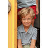 Archie Polo, Navy Stripes - Polo Shirts - 1 - thumbnail