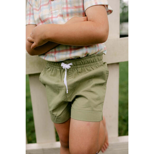 James Shorts, Sage Green Woven Twill