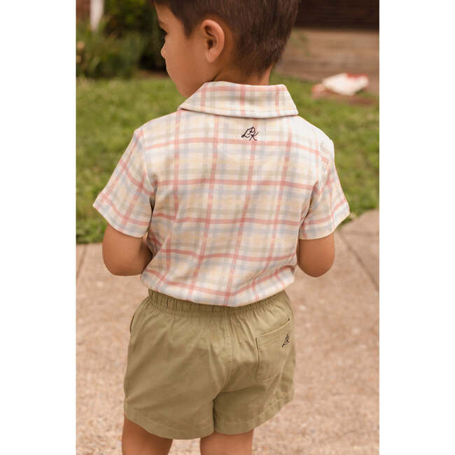 James Shorts, Sage Green Woven Twill - Shorts - 2
