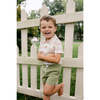 James Shorts, Sage Green Woven Twill - Shorts - 3