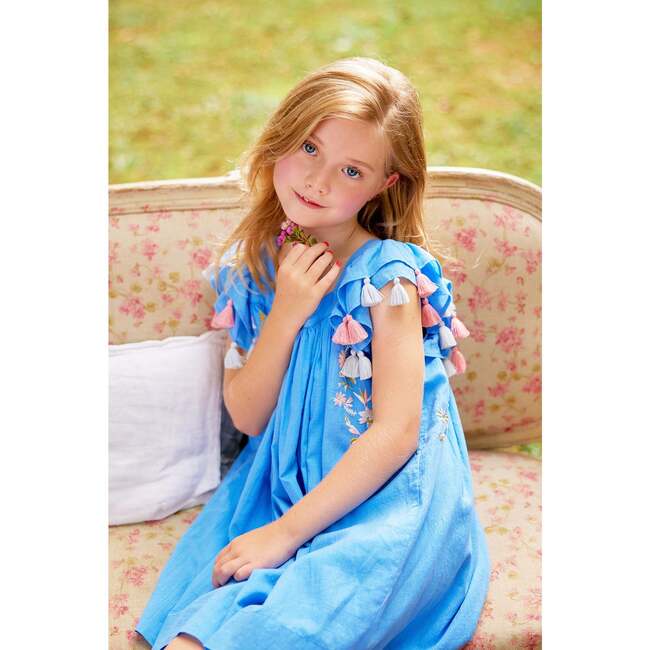 Chloe Dress, Carolina Blue - Dresses - 3