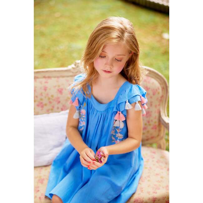 Chloe Dress, Carolina Blue - Dresses - 4