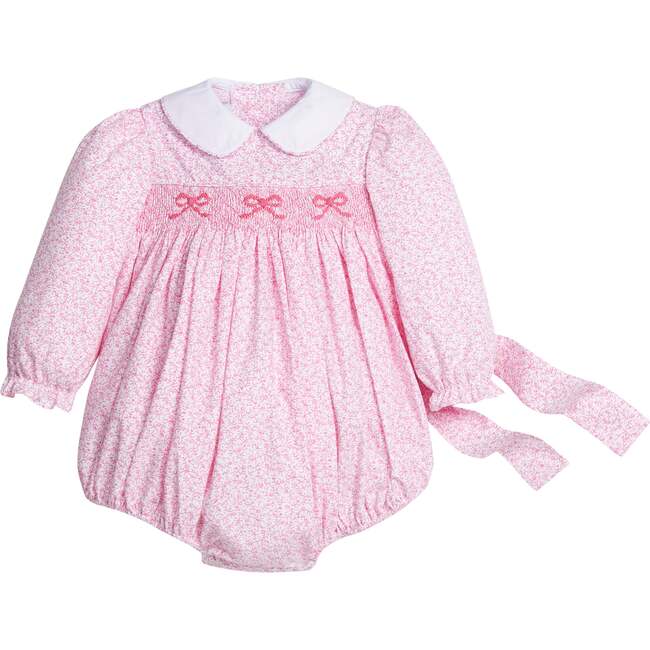 Smocked Natalie Bubble, Pink Vinings