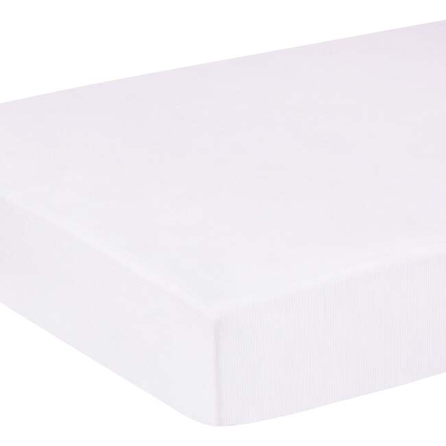 Pima Crib Sheet, Light Pink Signature Stripe