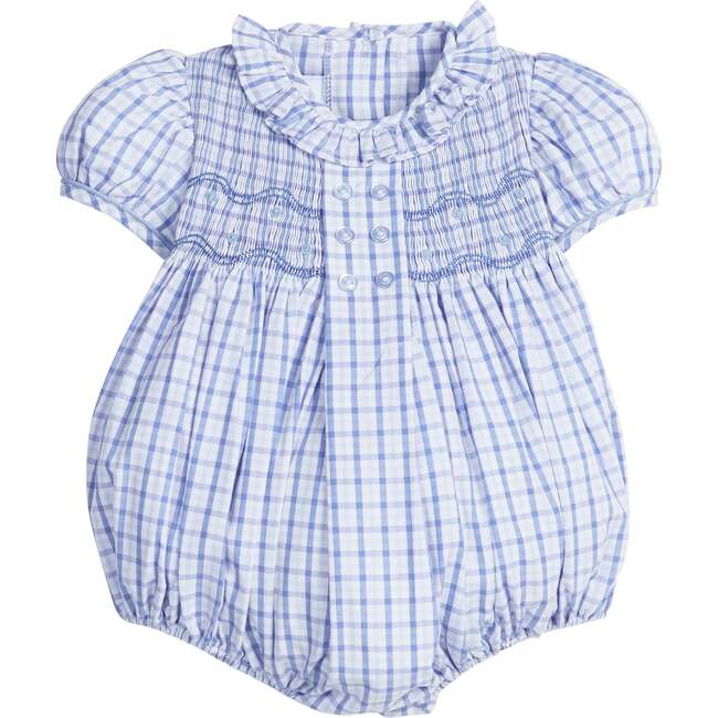 Smocked Bridget Bubble, Woodberry Plaid