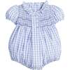 Smocked Bridget Bubble, Woodberry Plaid - Rompers - 1 - thumbnail