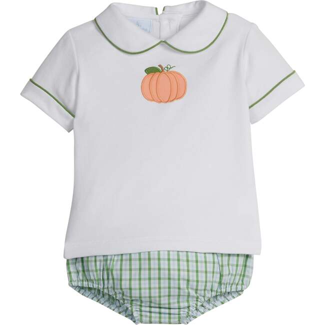 Applique Peter Pan Banded Diaper Set, Pumpkin