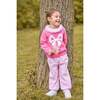 Intarsia Sweater, Hot Pink Bow - Sweaters - 2