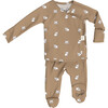 Footie, Frenchie - Footie Pajamas - 1 - thumbnail