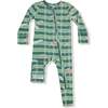 Convertible Romper, Green Football - Rompers - 1 - thumbnail