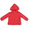 Zip Hoodie, Red - Sweatshirts - 1 - thumbnail