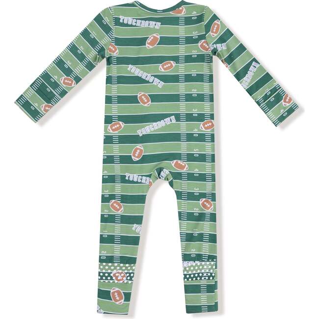 Convertible Romper, Green Football - Rompers - 3