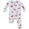 2 Way Zipper Footie, Touchdown - Footie Pajamas - 1 - thumbnail
