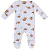 2 Way Zipper Footie, Touchdown - Footie Pajamas - 3