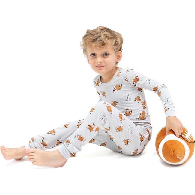 Long Sleeve Loungewear Set, Touchdown - Mixed Apparel Set - 2