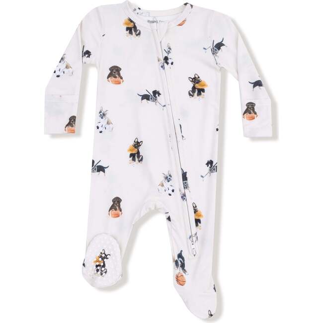 2 Way Zipper Footie, Sports Dogs