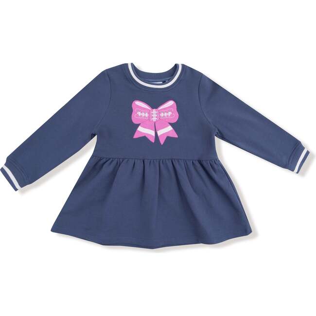 Pink Bow French Terry Dress, Football