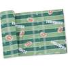 Swaddle Blanket, Green Football - Swaddles - 1 - thumbnail