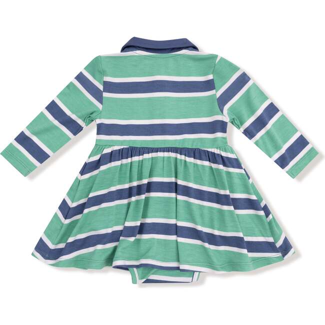 Long Sleeve Polo Bodysuit Dress - Dresses - 2