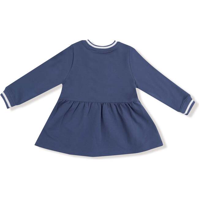 Pink Bow French Terry Dress, Football - Dresses - 3