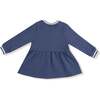 Pink Bow French Terry Dress, Football - Dresses - 3