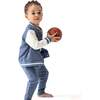 Letterman Jacket, Navy/White - Jackets - 2