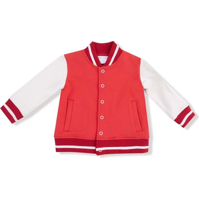 Letterman Jacket, Red/White