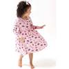 Twirly Long Sleeve Dress, Pink Football - Dresses - 2